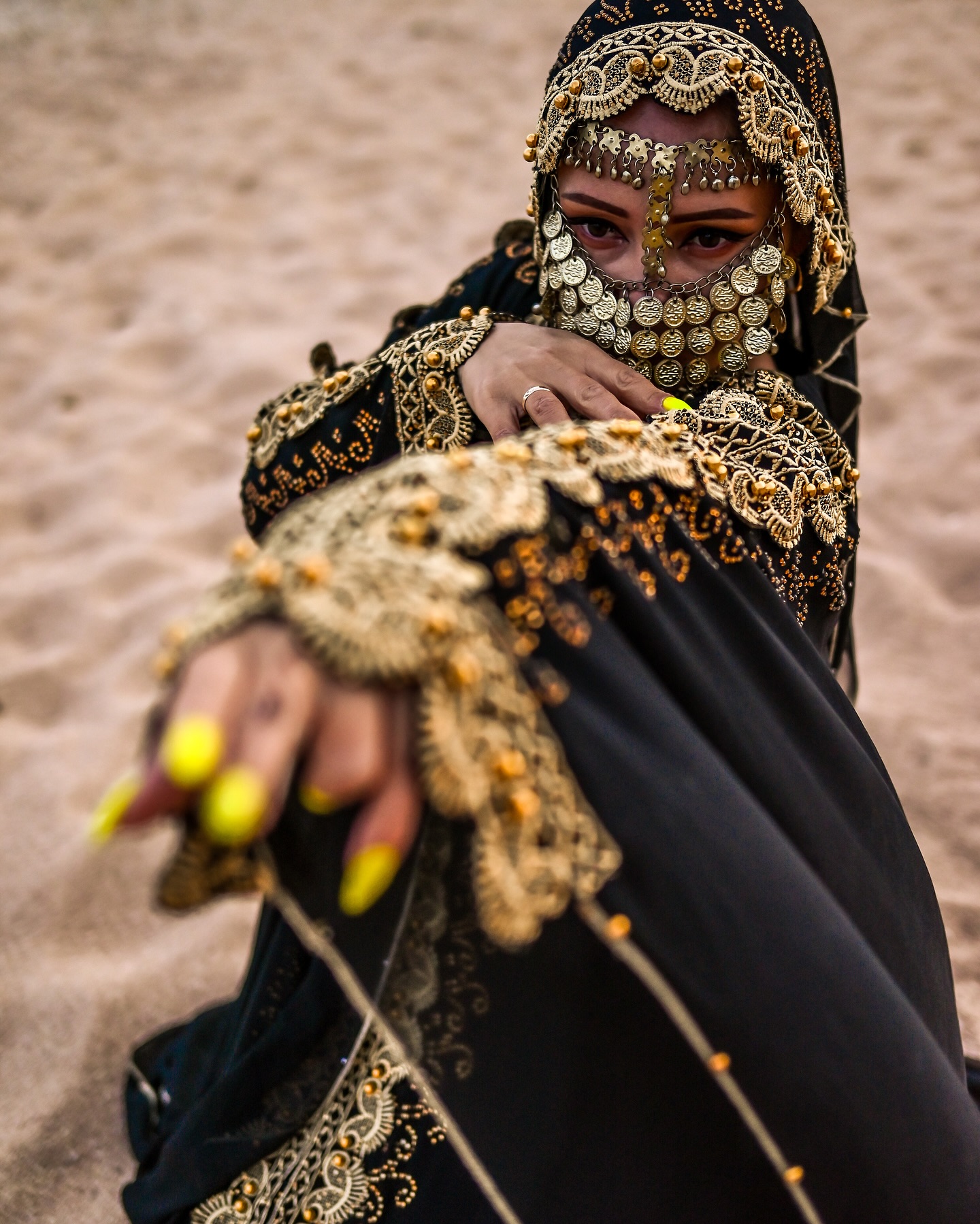 Traditional Egyptian dress photoshoot